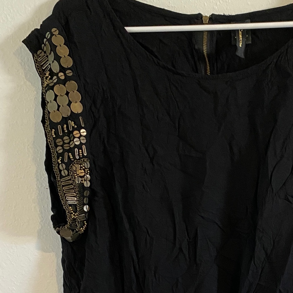 Torrid sz1  - gold beaded coins top